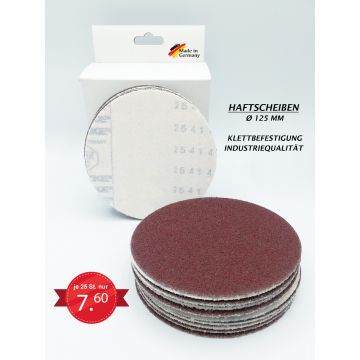 Hook & loop high performance discs 25 pcs. Ø125mm