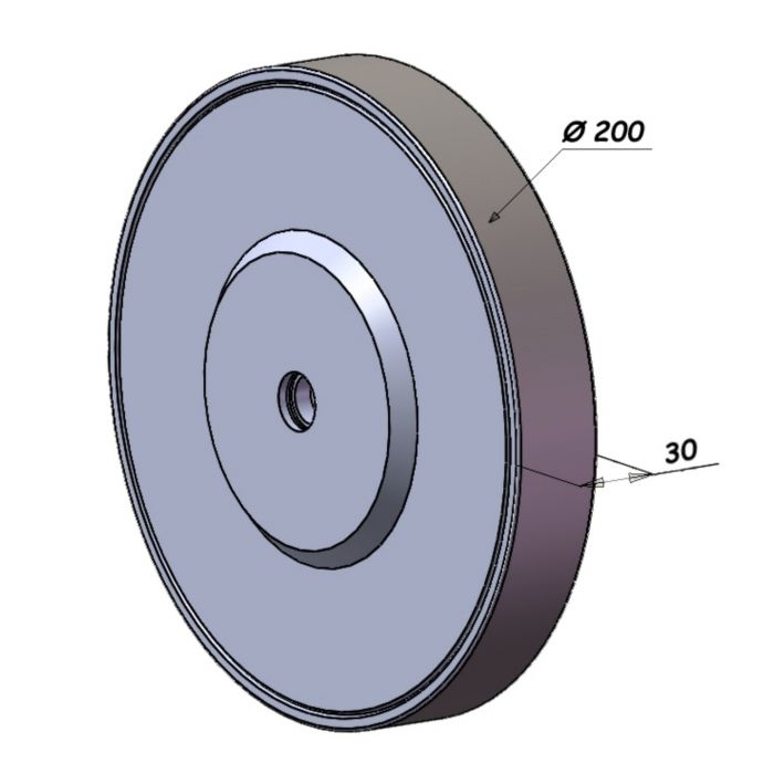 CBN grinding wheel Ø 200 x 30 mm B76