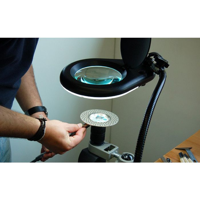 Precision optics with LED light
