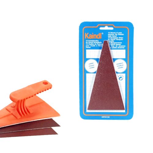 Sanding strips for trowel